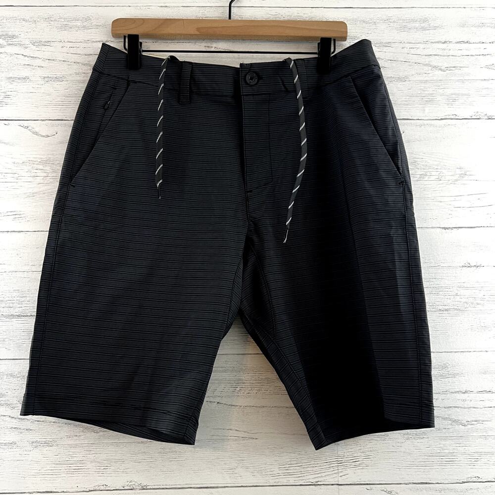 Hang Ten NWT Gray Stripe Quick Dry Shorts Size 32